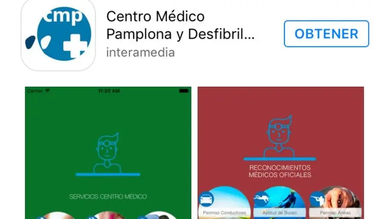 Nueva app de desfibriladores en Navarra.