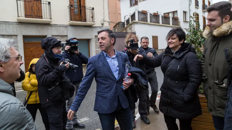 El alcalde y otros seis concejales del Ayuntamiento del Valle de Egüés declaran en el Juzgado de Primera Instancia e Instrucción número 1 de Aoiz (34). IÑIGO ALZUGARAY