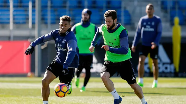 Entrenamiento del Real Madrid. Foto web R. Madrid CF