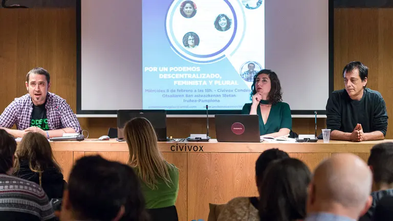 Acto de cierre de campaña de la candidatura 'Podemos en Movimiento' de Navarra (10). IÑIGO ALZUGARAY
