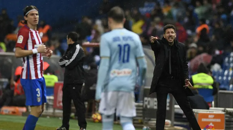 El Atlético se impone al Celta en el Calderón. Lfp.