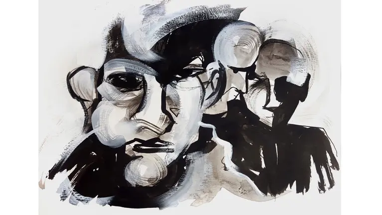 Cuadro del artista pamplonés Fermín Urdánoz