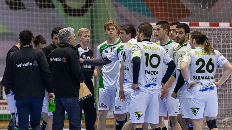 Partido de la Liga Asobal entre Helvetia Anaitasuna y el Frigoríficos Morrazo disputado en el Pabellón Anaitasuna (10). IÑIGO ALZUGARAY