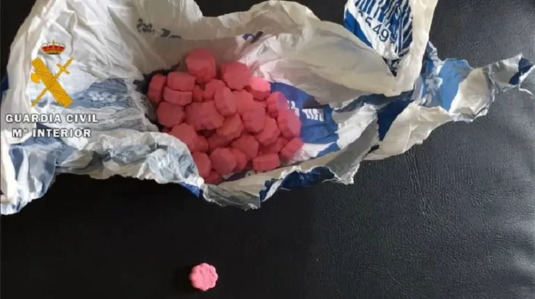 Pastillas de Chupa-Chups incautadas en Pamplona. G.CIVIL