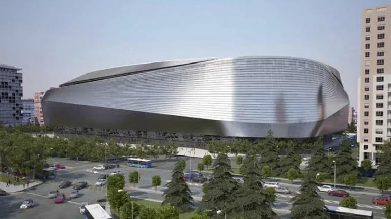 Imagen del nuevo Santiago Bernabéu tras la remodelación. Foto Rtve.es