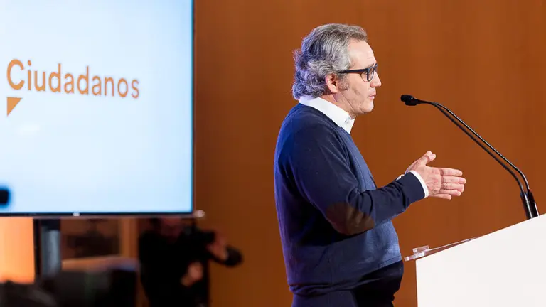 Albert Rivera, protagoniza un acto de Ciudadanos con la delegada autonómica foral, Ruth Goñi, y el portavoz en Navarra, Carlos Pérez-Nievas (15). IÑIGO ALZUGARAY