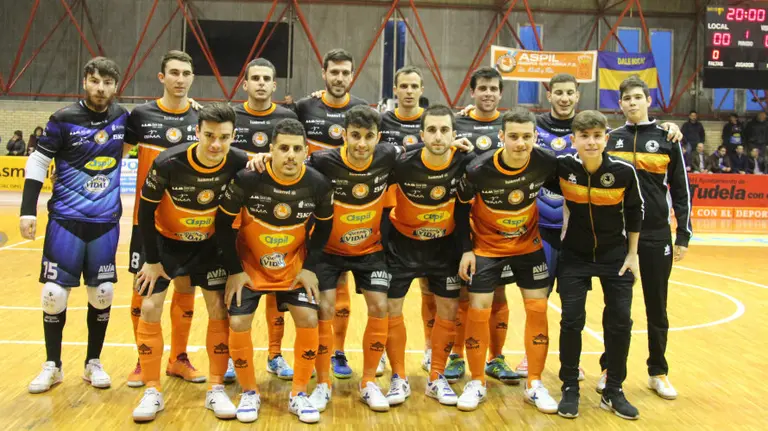 Plantilla del Aspil Vidal en Tudela.