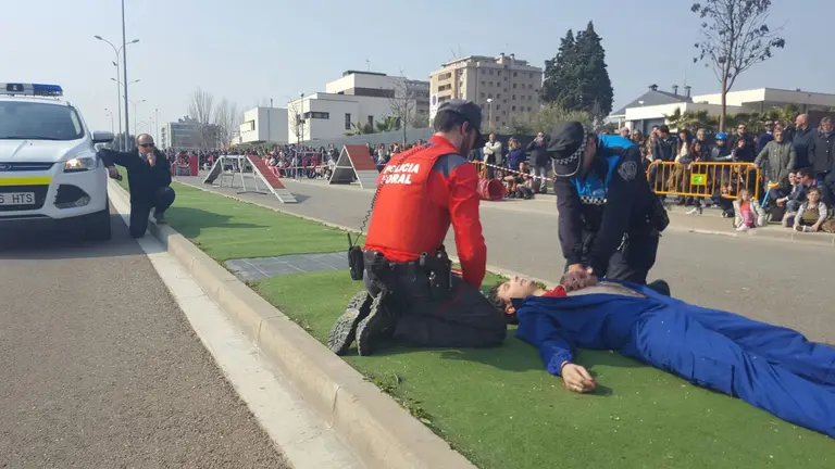 Jornada de exhibición del trabajo de la Policía Foral en Tudela. CEDIDA (1)