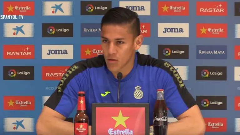 Duarte comparece en rueda de prensa.