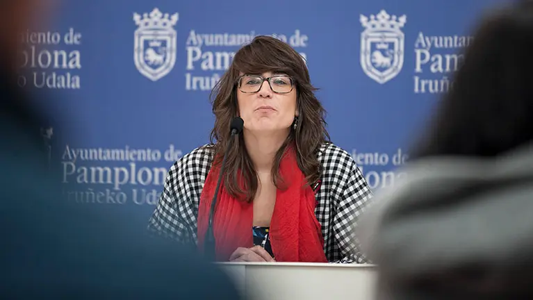 Rueda de prensa del Alcande Joseba Asiron y la concejala Maider Beloki tras la sentencia del juez MIGUEL OSÉS_2