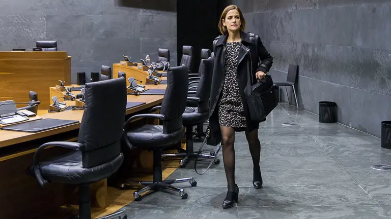 Pleno del Parlamento de Navarra. María Chivite (01). IÑIGO ALZUGARAY