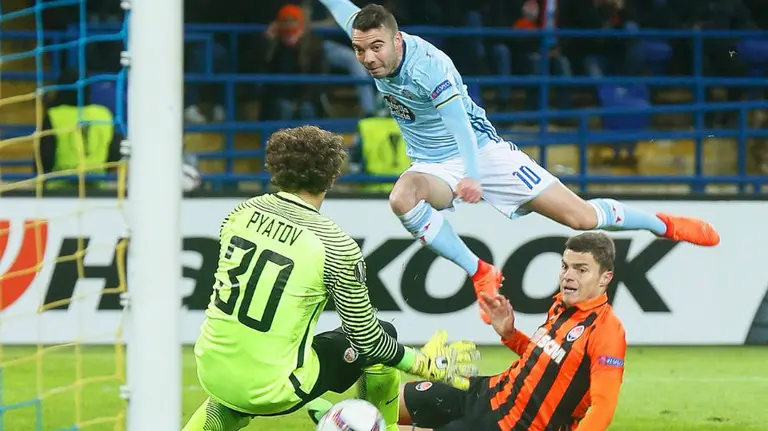 Gol de Iago Aspas para el Celta en Liga Europa. Lfp.