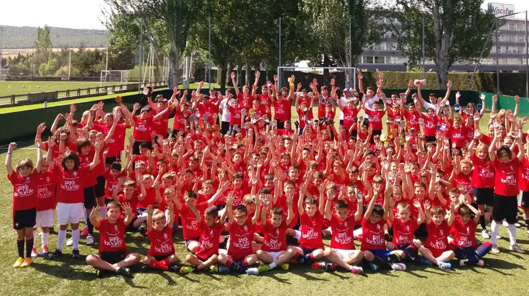 Alumnos de los campus de  Fundación Osasuna.