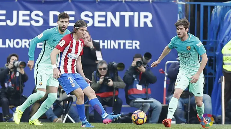 Partido Atlético Madrid - FC Barcelona. Lfp.