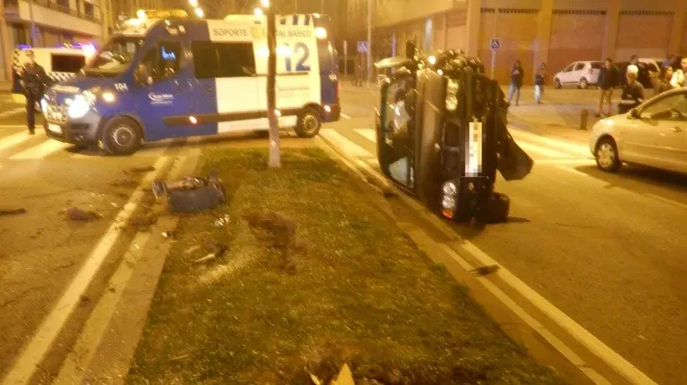Insólito accidente en Pamplona. PMUNICIPAL