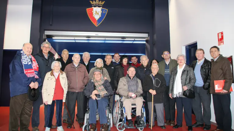 Visita al estadio de El Sadar. Foto Fundación Osasuna.