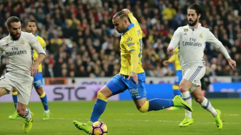 Jesé en acción ante el Real Madrid. Lfp.