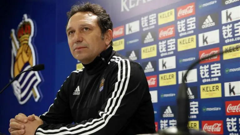 Eusebio Sacristán en rueda de prensa. Efe.