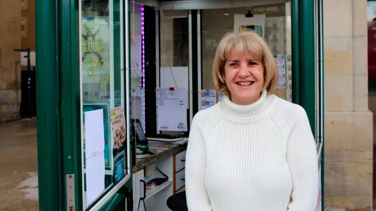Yoli Rubalcaba, vendedora de la ONCE que ha repartido 250.000 euros en Pamplona. NAVARRA.COM