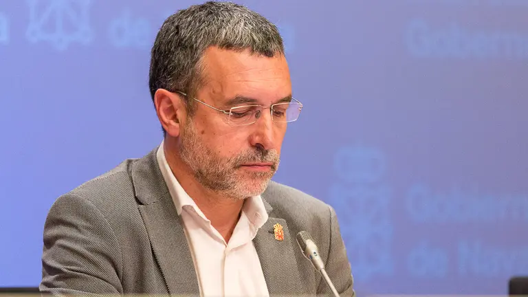 Miguel Laparra y María Solana dan a conocer los acuerdos adoptados por el Gobierno foral en su sesión semanal (06). IÑIGO ALZUGARAY