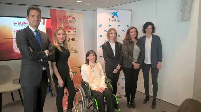 Presentación de la II Carrera de las mujeres en Caixabank.