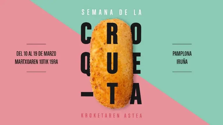 Primera semana de la croqueta en Pamplona. CARTEL