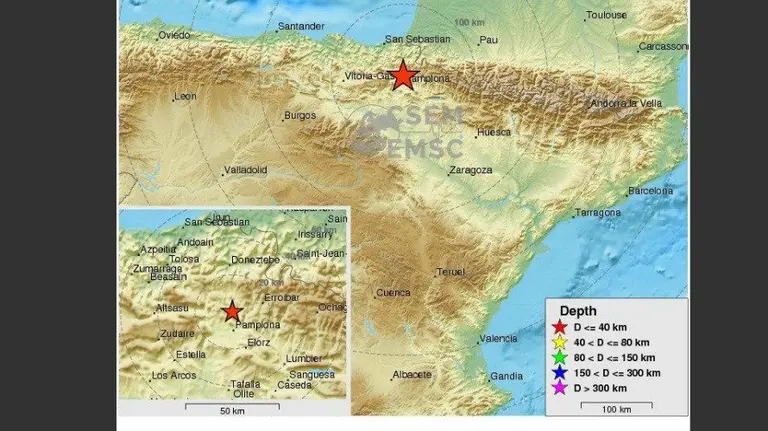 Terremoto en Pamplona