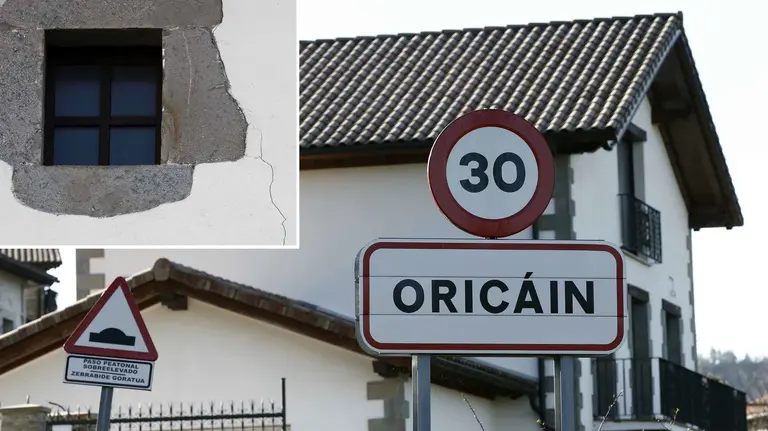 GRA050 ORICÁIN (NAVARRA) 10-03-2017. Un terremoto se ha registrado a las 7:43 horas a un kilómetro de profundidad y ha tenido una magnitud de 4,4 en la escala Richter. El movimiento sismico ha tenido a la localidad navarra de Oricáin como epicentro del temblor de tierra. No se han registrado daños personales y los materiales son de poca entidad. "Algún vecino ha comentado que se le ha roto un cristal y algún otro hablaba de una grieta, nada más. Ha sido un gran susto pero afortunadamente no hay daños" han dicho. EFE/Diges