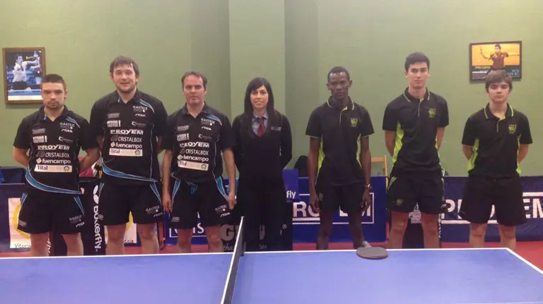 Partido de tenis de mesa