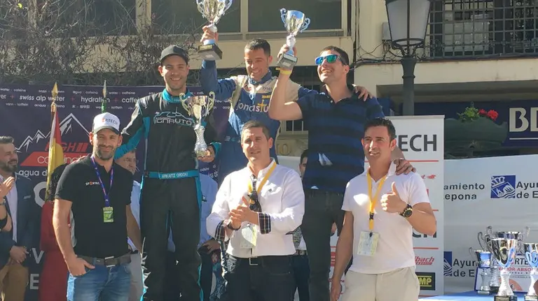 Pódium de la prueba en Estepona. Cedida.