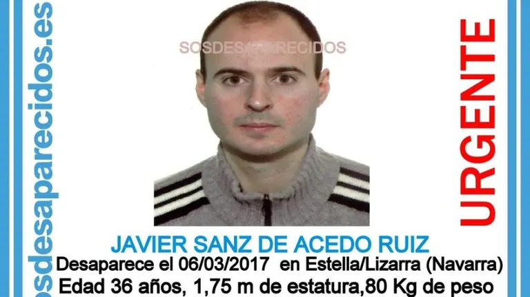 Desaparece un joven de 36 años de Estella. 