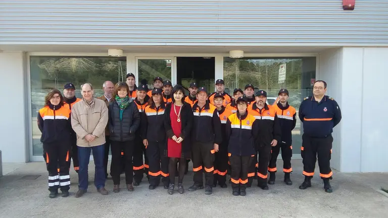 Visita a Protección Civil Milagro de la Directora General de Protección Civil de Navarra