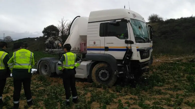 Accidente mortal en Garínoain.