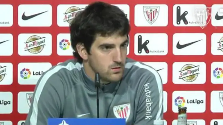 Mikel San José en rueda de prensa.