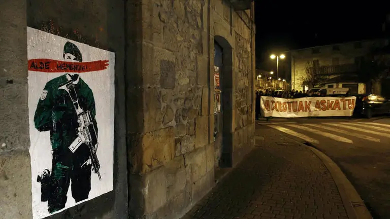 Manifestación a favor de los detenidos en Alsasua por la agresión a dos guardias civiles y sus parejas EFE