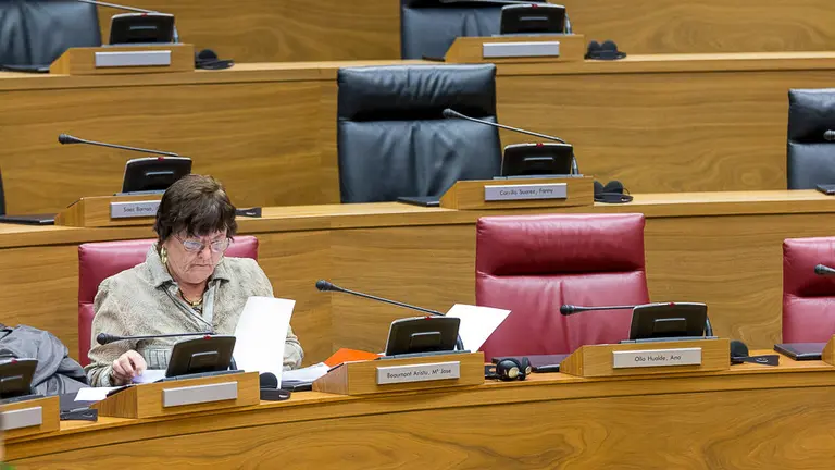 Pleno del Parlamento de Navarra. María José Beaumont (02). IÑIGO ALZUGARAY