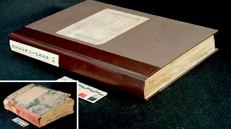 La restauración de los archivos dañados del Juzgado de Paz de Elizondo. GOBIERNO DE NAVARRA