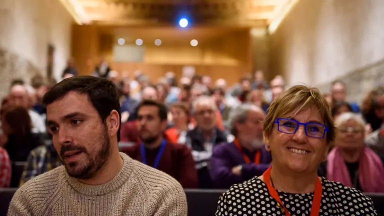 Izquierda Unida de Navarra celebra, con la presencia del coordinador federal de IU Alberto Garzón, su X Asamblea General. PABLO LASAOSA 03