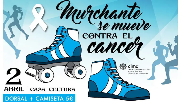 Marcha solidaria contra el cancer en Murchante.