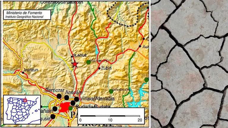 Cuatro nuevos terremotos en Navarra este sábado.