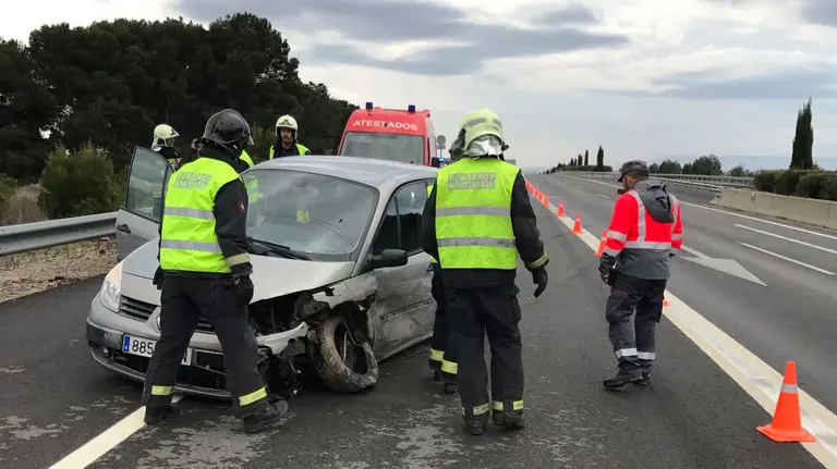 Vehículo en el que circulaba el conductor que ha triplicado la tasa de alcohol en Tudela