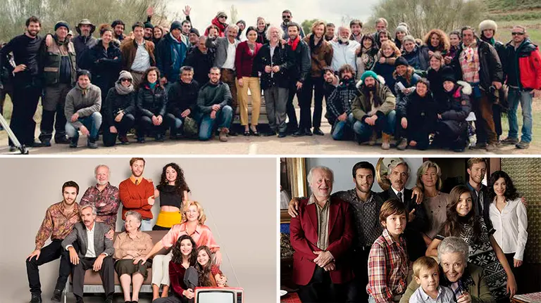 Tres imágenes de la serie 'Cuéntame'.