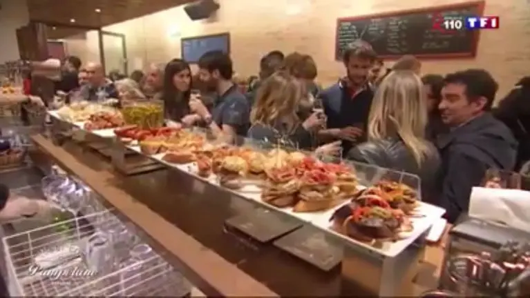 Imagen de un programa de la televisión francesa TF1 que promociona Pamplona como destino turístico de fin de semana