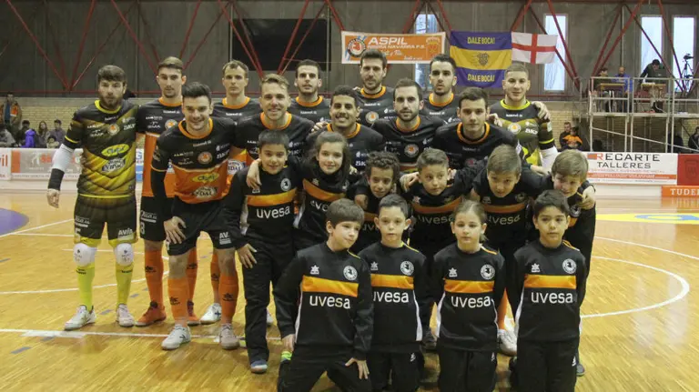 Plantilla del Aspil Vidal en Tudela.
