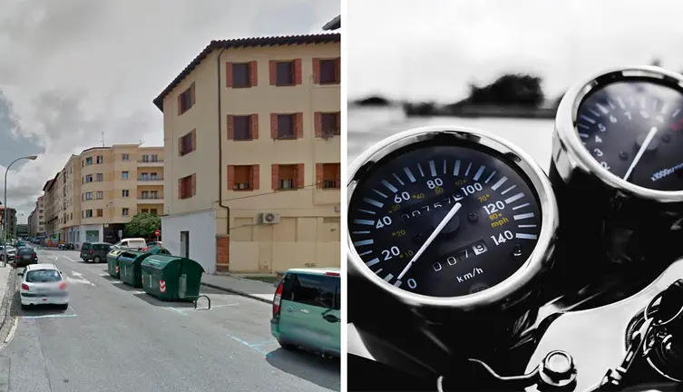 Pillado en moto con su hijo de 11 años sin casco.