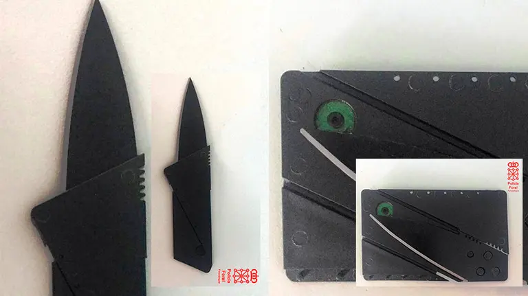 El arma blanca incautada en los juzgados de Estella
