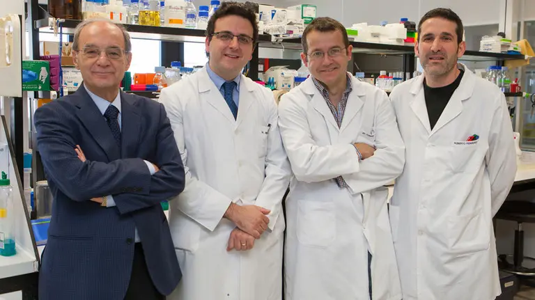 Jesús Prieto, Josepmaría Argemí, Tomás Aragón y Roberto Ferrero. Cedida