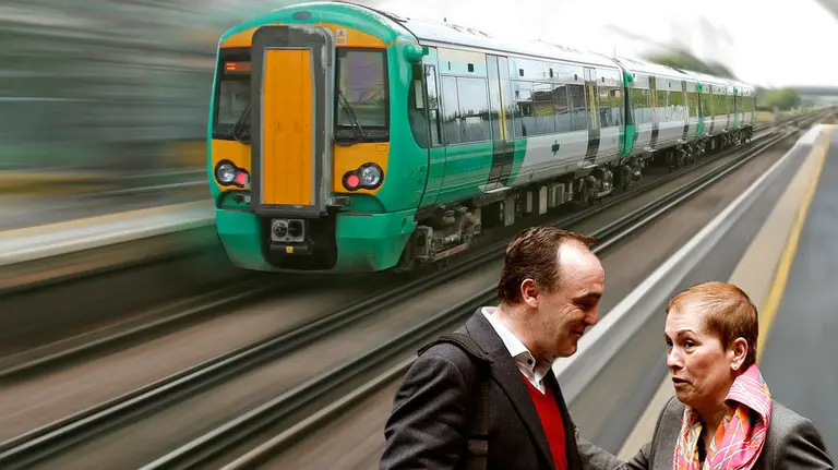 Barkos y Esparza muestran sus posturas enfrentadas al Tren de Alta Velocidad para  Navarra.