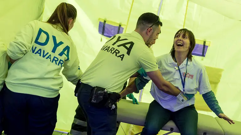 Simulacro desarrollado por DYA Navarra sobre las consecuencias del consumo de alcohol y drogas en jóvenes (30). IÑIGO ALZUGARAY