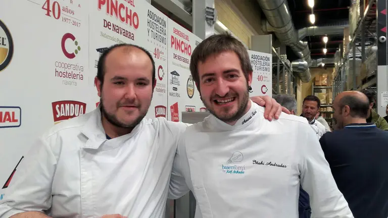 El restaurante Baserri Berri se alza con el primer premio de la Semana del Pincho de Navarra.